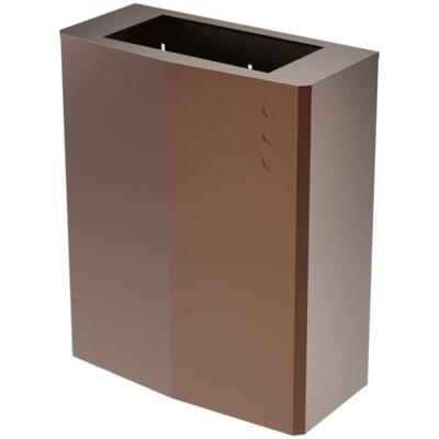 EVO Wall Mounted Bin with Removable Lid Brushed Copper Stainless Steel 23L